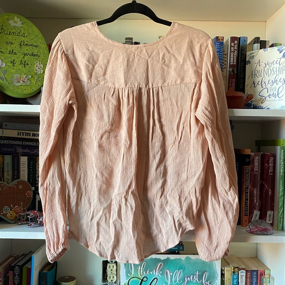 Free People | Light Pink Check On It Wrap Top - Picture 10 of 12